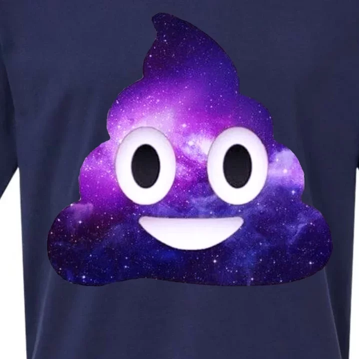 Poop In Space Galaxy Emoji Sueded Cloud Jersey T-Shirt