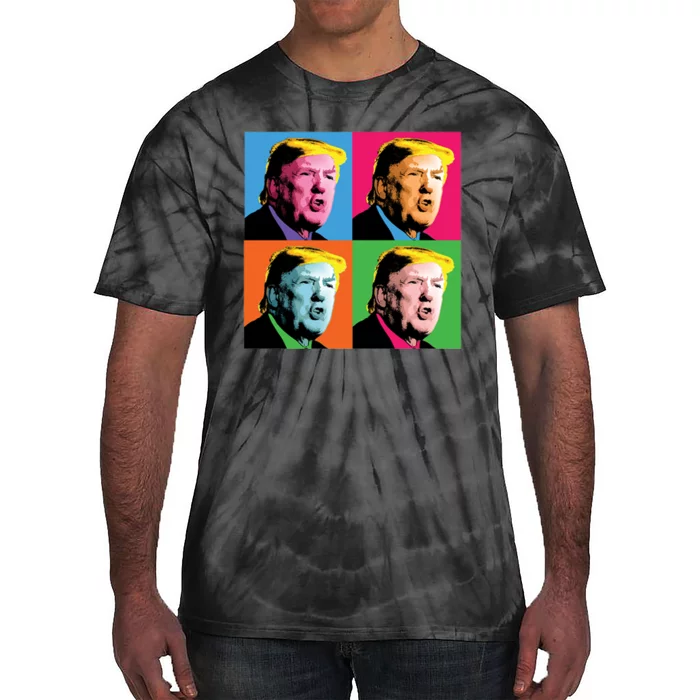 Pop Art Donald Trump Retro Tie-Dye T-Shirt