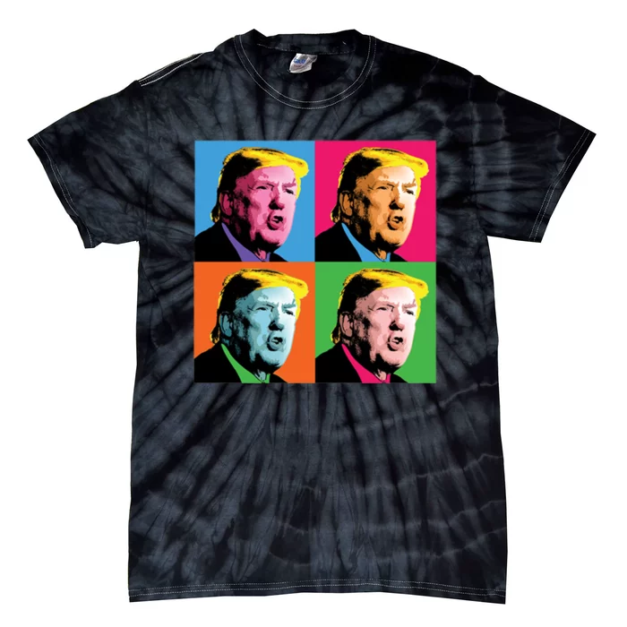 Pop Art Donald Trump Retro Tie-Dye T-Shirt