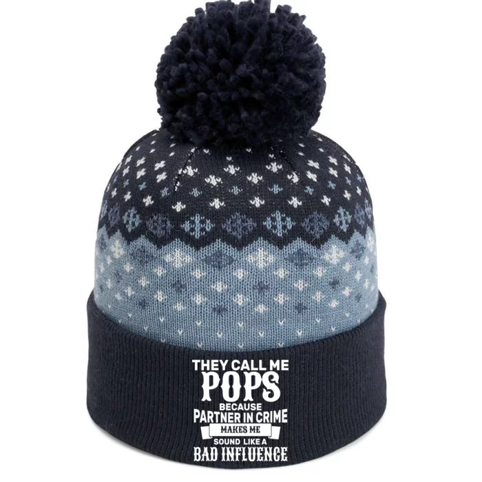 Pop Bad Influences The Baniff Cuffed Pom Beanie