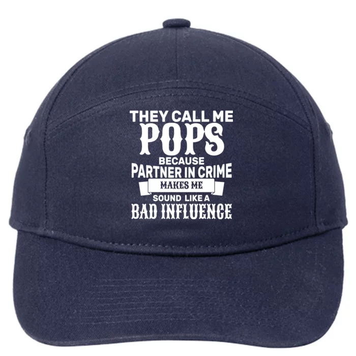 Pop Bad Influences 7-Panel Snapback Hat