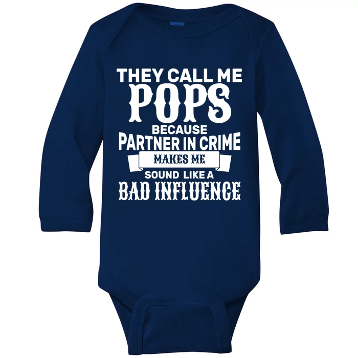 Pop Bad Influences Baby Long Sleeve Bodysuit