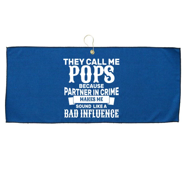 Pop Bad Influences Large Microfiber Waffle Golf Towel