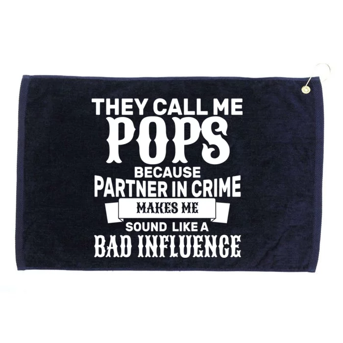 Pop Bad Influences Grommeted Golf Towel