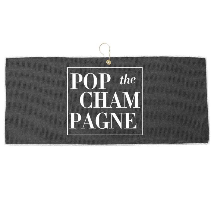 Pop The Champagne Large Microfiber Waffle Golf Towel