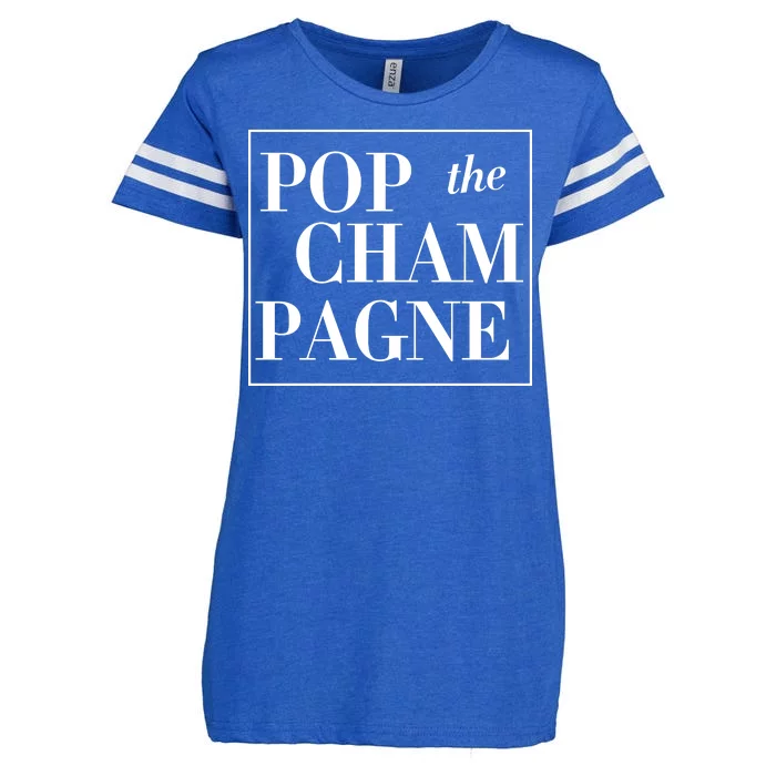 Pop The Champagne Enza Ladies Jersey Football T-Shirt