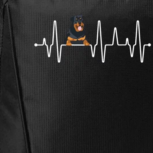 Pet Owner Puppy Heartbeat Gift Rottweiler City Backpack