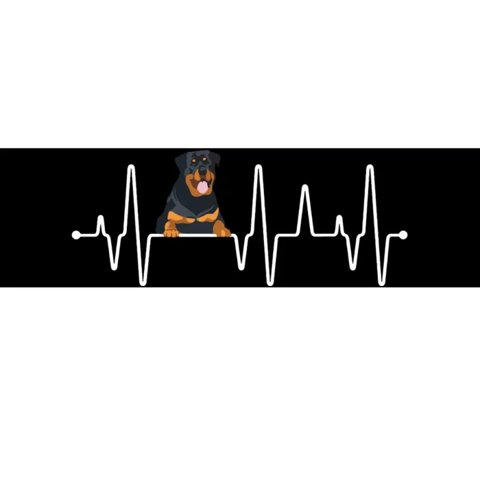 Pet Owner Puppy Heartbeat Gift Rottweiler Bumper Sticker