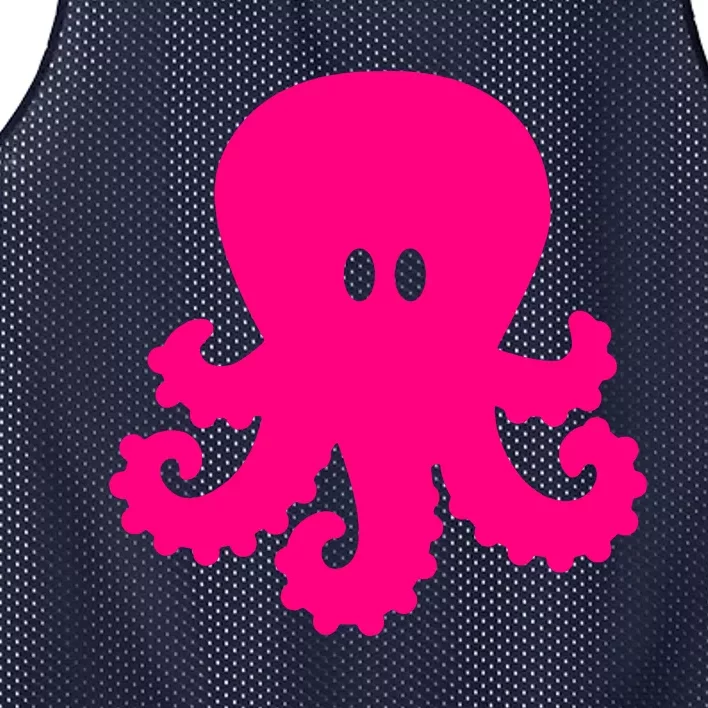 Pink Octopus Mesh Reversible Basketball Jersey Tank