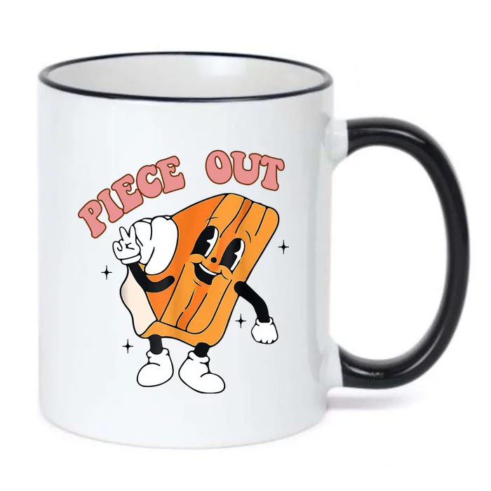 Piece Out Pie Funny Gift Black Color Changing Mug