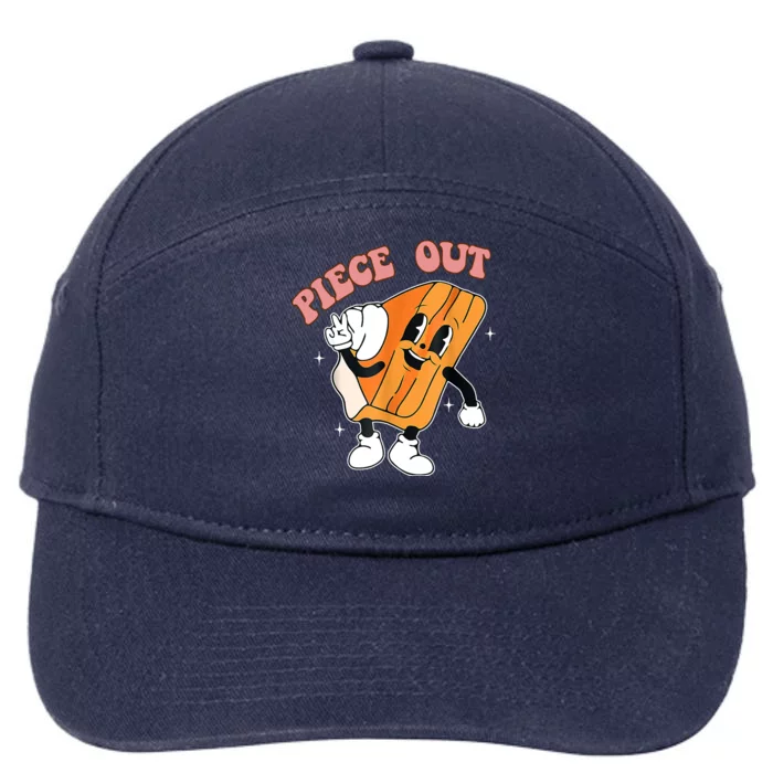 Piece Out Pie Funny Gift 7-Panel Snapback Hat