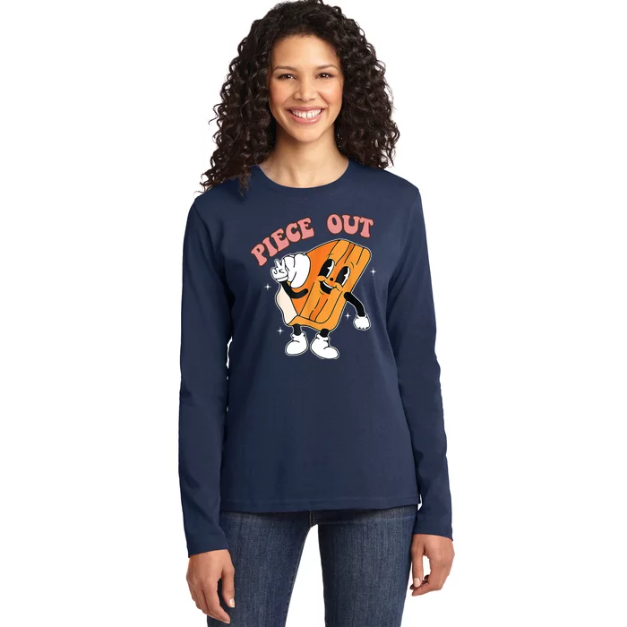 Piece Out Pie Funny Gift Ladies Long Sleeve Shirt