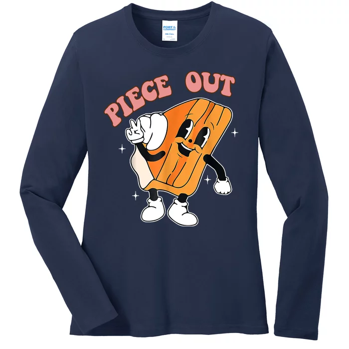 Piece Out Pie Funny Gift Ladies Long Sleeve Shirt