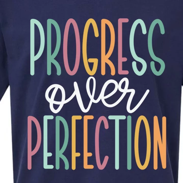 Progress Over Perfection Sueded Cloud Jersey T-Shirt