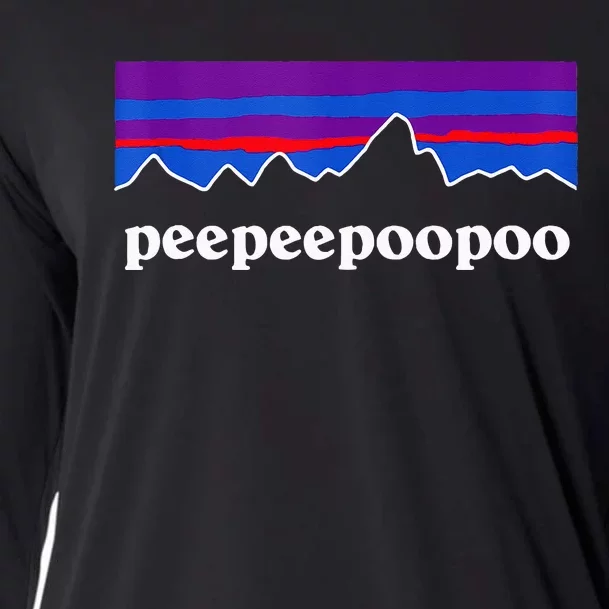 Peepeepoopoo Outdoors Pee Pee Poo Poo 2024 Cooling Performance Long Sleeve Crew