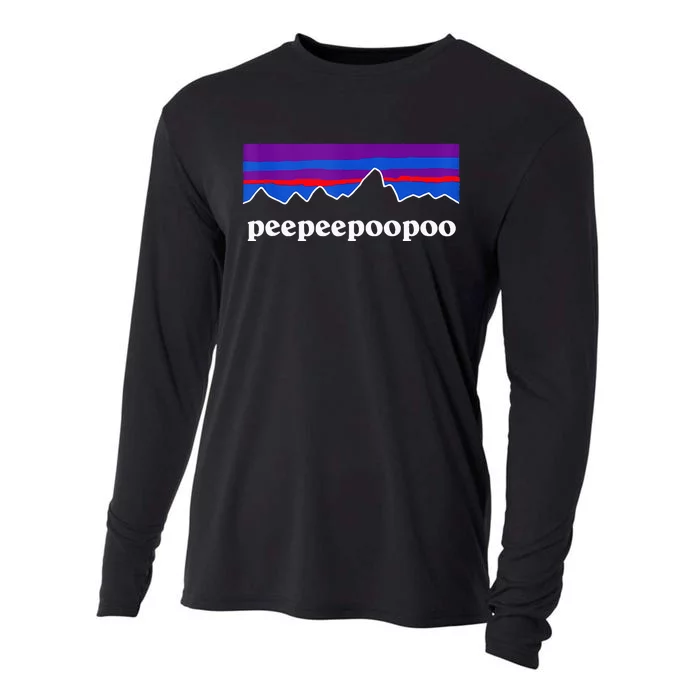 Peepeepoopoo Outdoors Pee Pee Poo Poo 2024 Cooling Performance Long Sleeve Crew