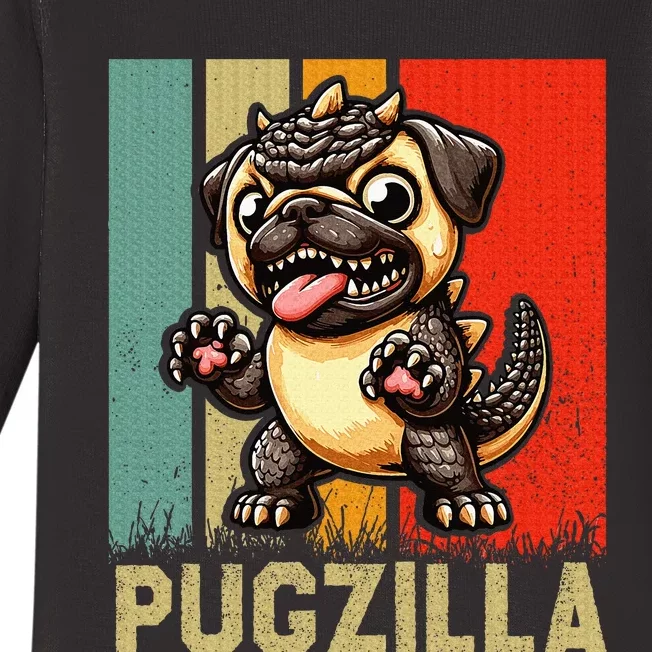 Pug Owner Pugzilla Dog Love Baby Long Sleeve Bodysuit