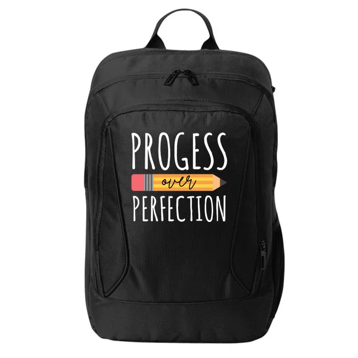 Progress Over Perfection Education Back To School City Backpack