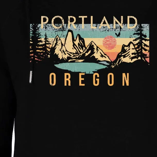 Portland Oregon Womens Funnel Neck Pullover Hood