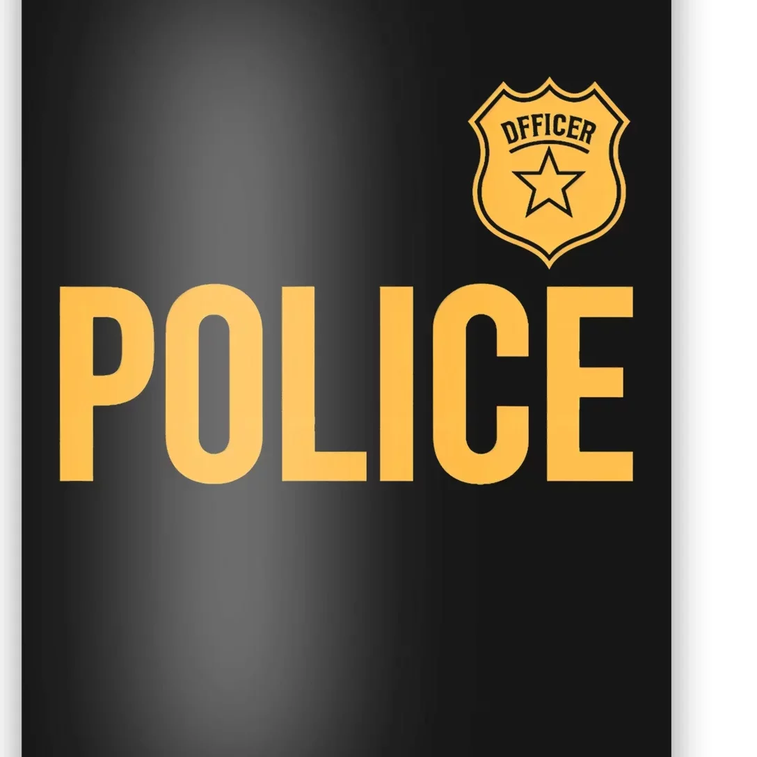 Police Officer Police Badge Halloween Costume Adults Poster