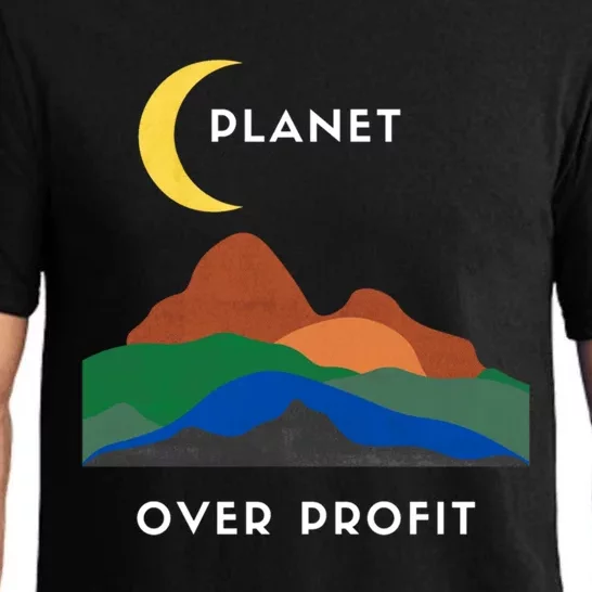 Planet Over Profit Ap Earth Original Cute Gift Pajama Set