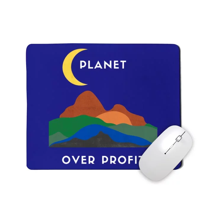 Planet Over Profit Ap Earth Original Cute Gift Mousepad