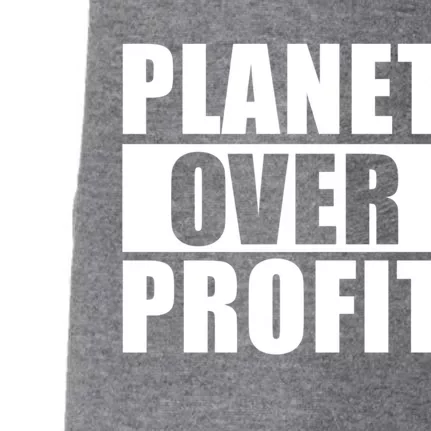 Planet Over Profit Happy Earth Day Gift Doggie 3-End Fleece Hoodie