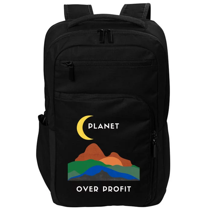 Planet Over Profit Ap Earth Original Gift Impact Tech Backpack