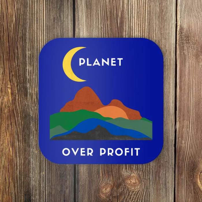 Planet Over Profit Ap Earth Original Gift Coaster