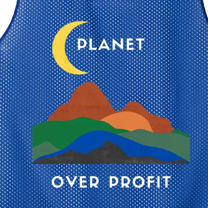 Planet Over Profit Ap Earth Original Gift Mesh Reversible Basketball Jersey Tank