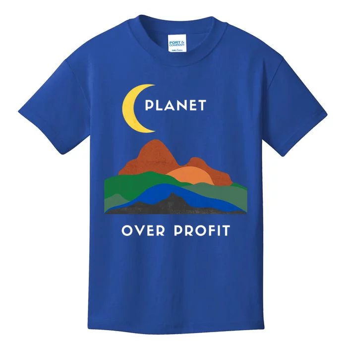 Planet Over Profit Ap Earth Original Gift Kids T-Shirt