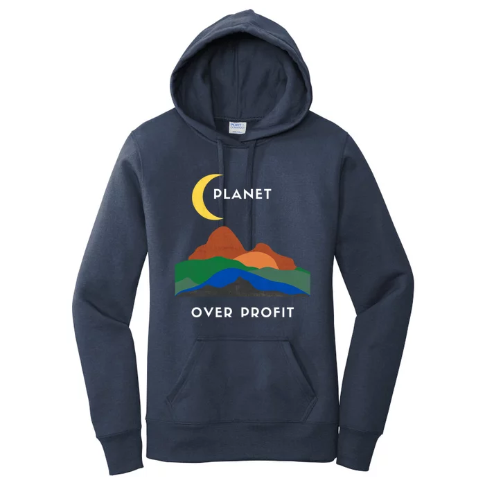 Planet Over Profit Ap Earth Original Gift Women's Pullover Hoodie