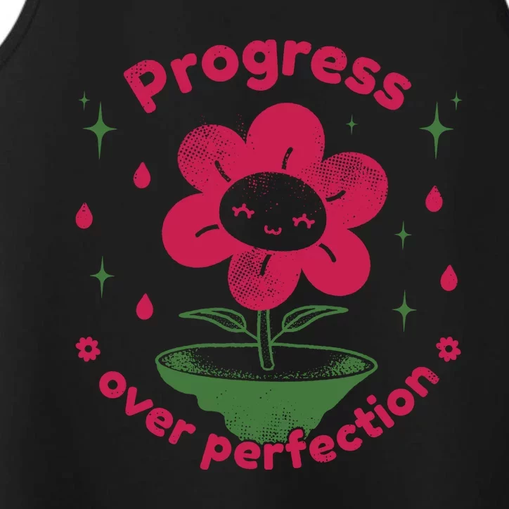 Progress Over Perfection Flower Performance Tank