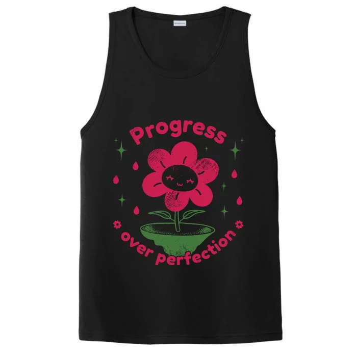 Progress Over Perfection Flower Performance Tank