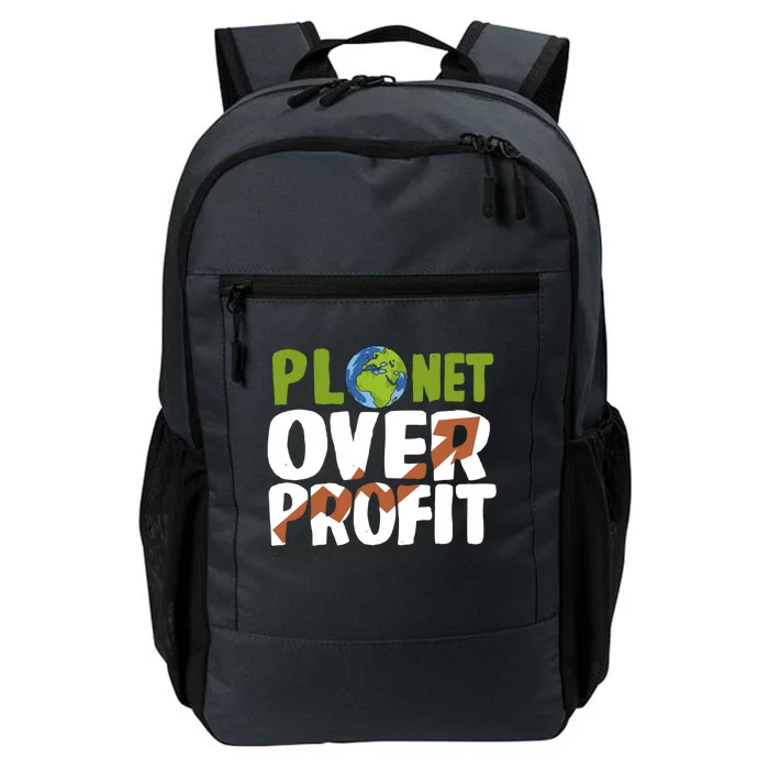 Planet Over Profit Climate Activist Change Sustainable Meaningful Gift Daily Commute Backpack