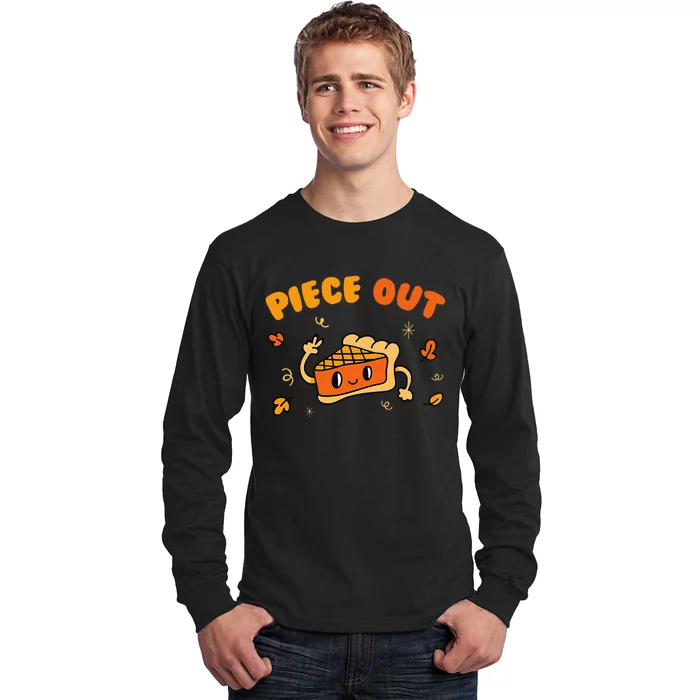 Piece Out Pie Slice Thanksgiving Dinner Favorite Food Long Sleeve Shirt