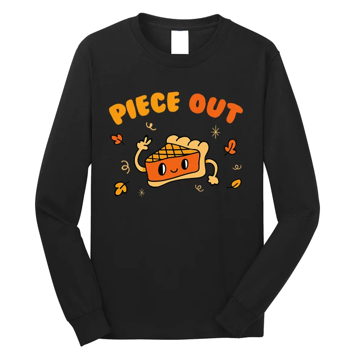 Piece Out Pie Slice Thanksgiving Dinner Favorite Food Long Sleeve Shirt