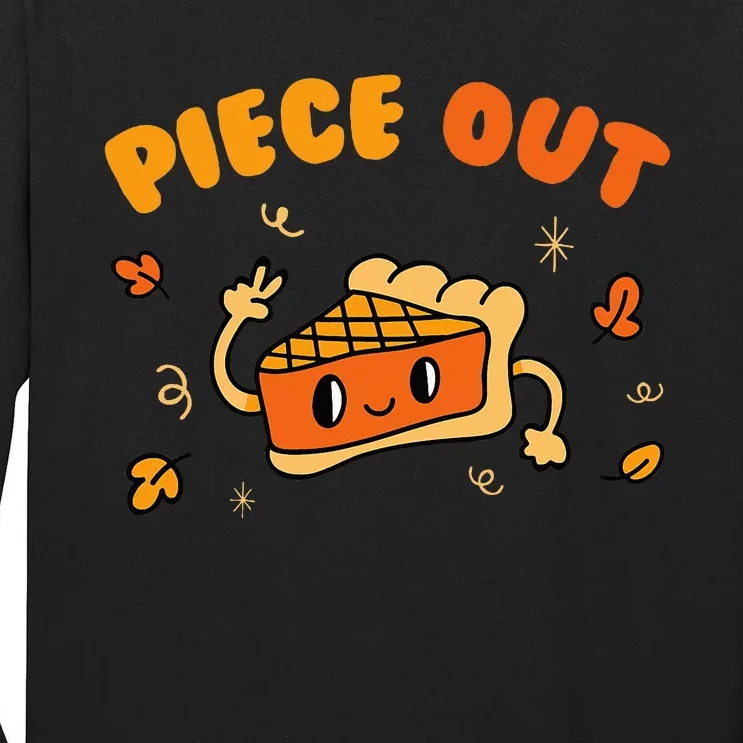 Piece Out Pie Slice Thanksgiving Dinner Favorite Food Tall Long Sleeve T-Shirt