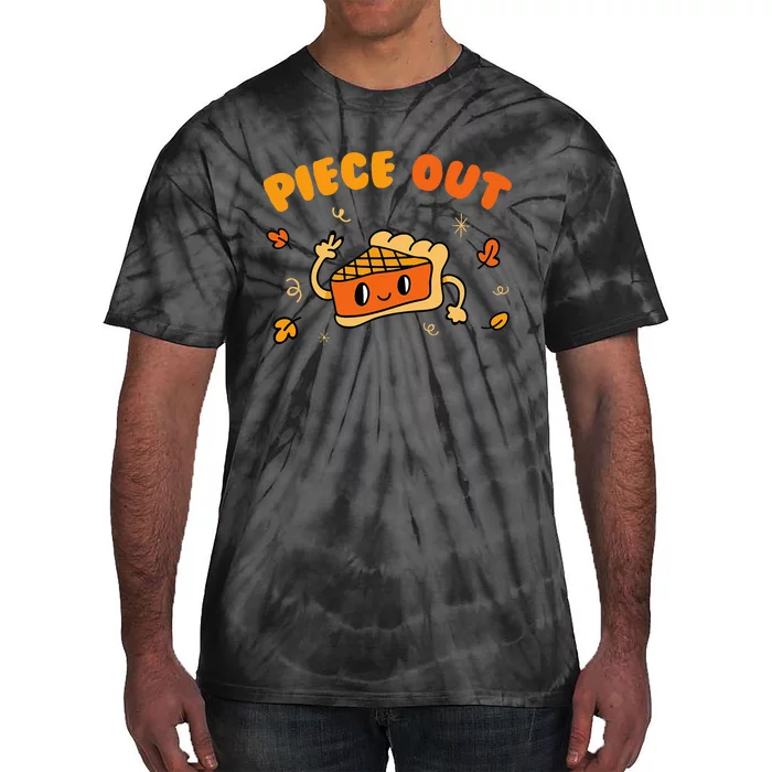 Piece Out Pie Slice Thanksgiving Dinner Favorite Food Tie-Dye T-Shirt