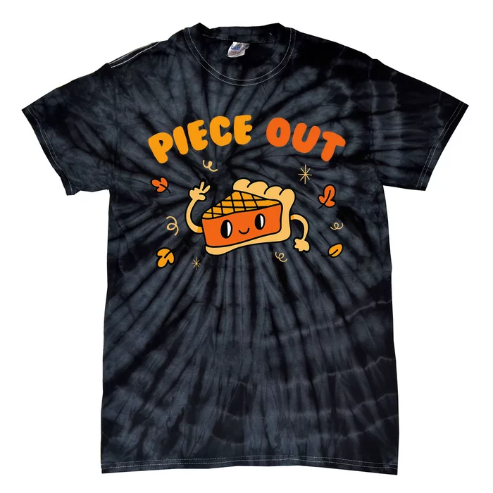 Piece Out Pie Slice Thanksgiving Dinner Favorite Food Tie-Dye T-Shirt