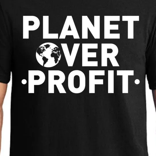 Planet Over Profit Climate Change Environt Earth Day Meaningful Gift Pajama Set