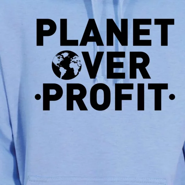 Planet Over Profit Climate Change Environt Earth Day Meaningful Gift Unisex Surf Hoodie