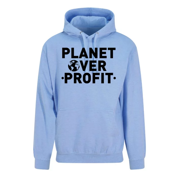 Planet Over Profit Climate Change Environt Earth Day Meaningful Gift Unisex Surf Hoodie