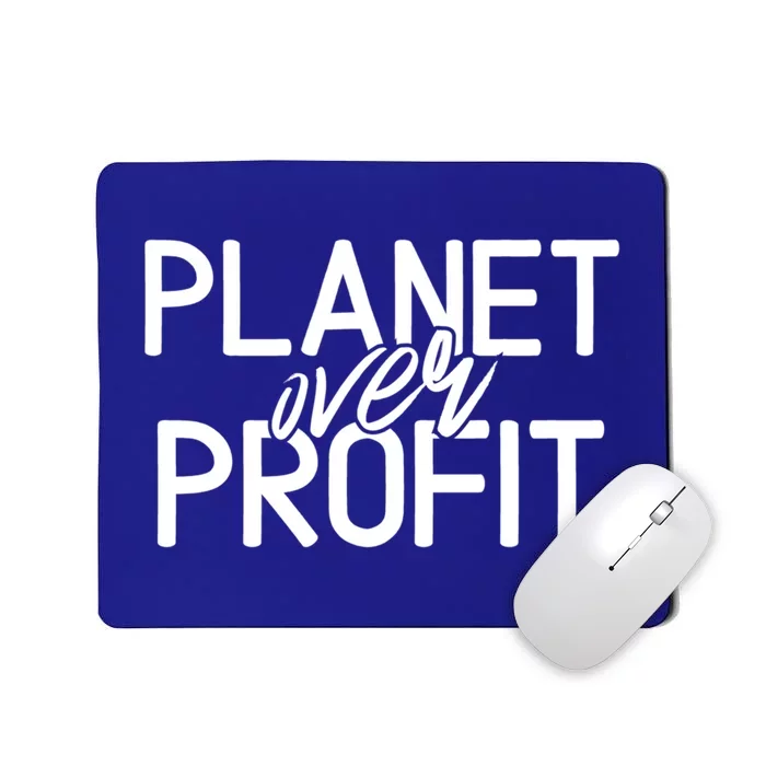 Planet Over Profit Earth Day Environtalism Vintage Gift Mousepad