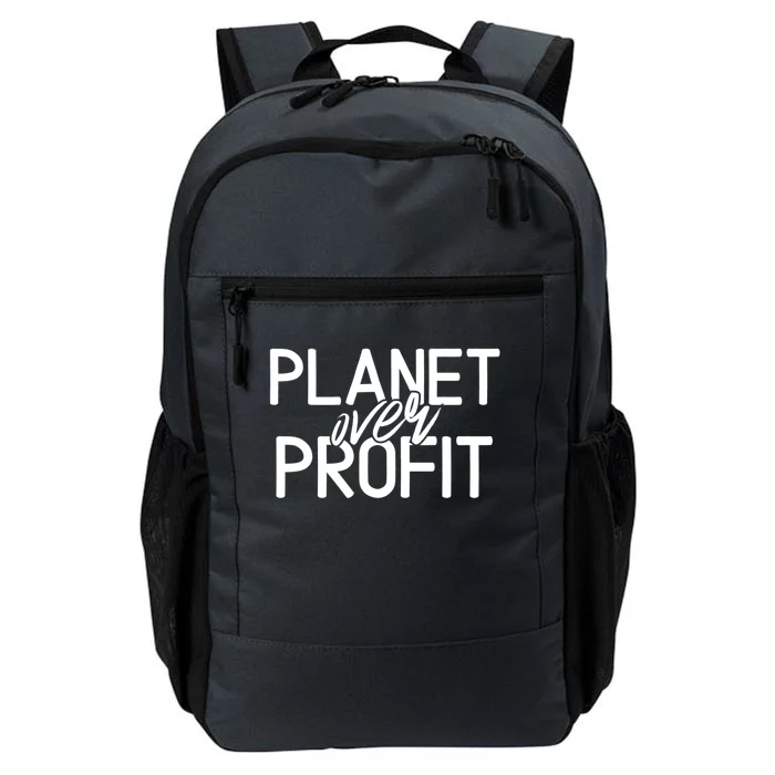 Planet Over Profit Earth Day Environtalism Vintage Gift Daily Commute Backpack