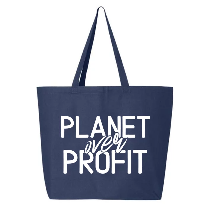 Planet Over Profit Earth Day Environtalism Vintage Gift 25L Jumbo Tote