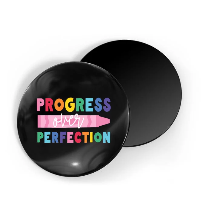 Progress Over Perfection Funny Motivational Teacher School Magnet