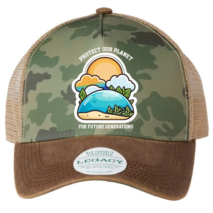 Protect Our Planet For Future Generations Legacy Tie Dye Trucker Hat