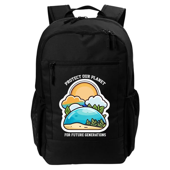 Protect Our Planet For Future Generations Daily Commute Backpack