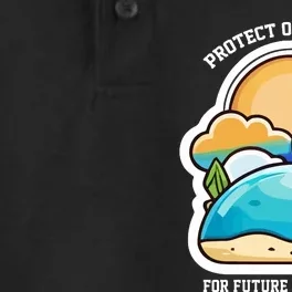 Protect Our Planet For Future Generations Dry Zone Grid Performance Polo